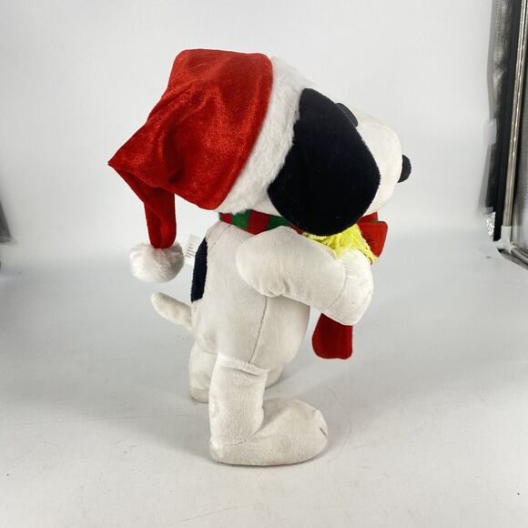Snoopy Christmas Santa Hat Woodstock 12” Side Stepper Music Peanuts Theme Gemmy - Picture 5 of 6
